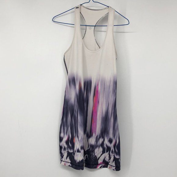 Lululemon Cool Racerback *extra long in engineered mirage deep indigo pink - Picture 3 of 15